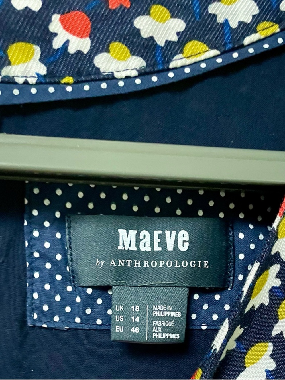 Anthropologie Maeve Melody Mini Dress- Size 14- EUC - Picture 6 of 11